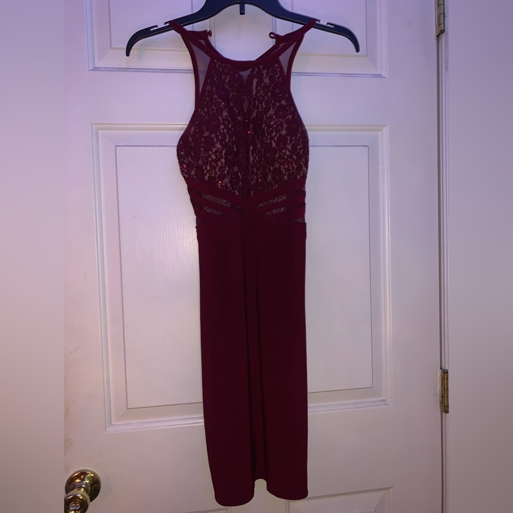 Maroon Bodycon Dress